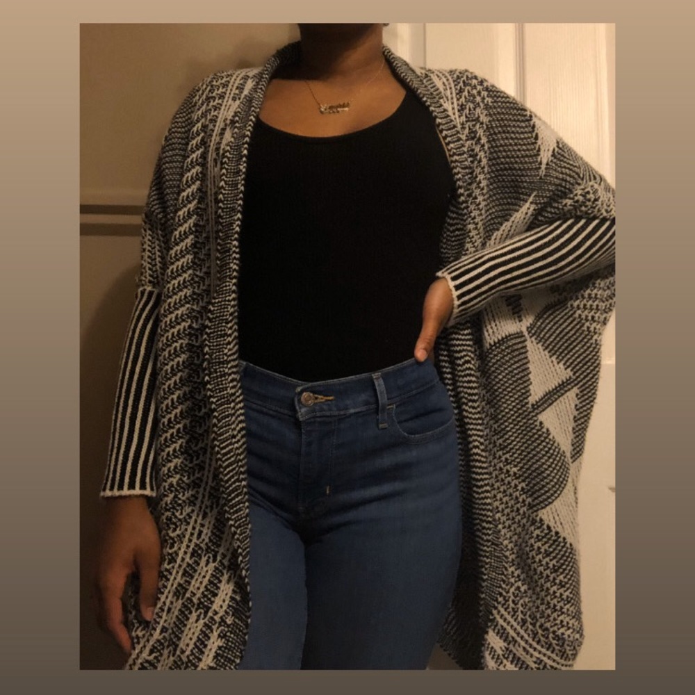 Black and White Cardigan